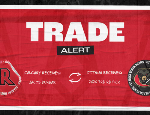 Roughnecks Acquire Dunbar From Ottawa